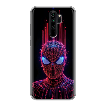 Силиконовый чехол на Xiaomi RedMi Note 8 Pro с принтом Spiderman Человек паук