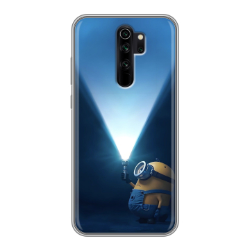 Силиконовый чехол на Xiaomi RedMi Note 8 Pro с принтом Миньоны Силиконовый чехол на Xiaomi RedMi Note 8 Pro с принтом Миньоны