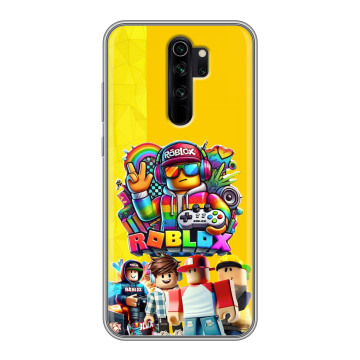Силиконовый чехол на Xiaomi RedMi Note 8 Pro с принтом Roblox Роблокс Силиконовый чехол на Xiaomi RedMi Note 8 Pro с принтом Roblox Роблокс