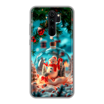 Силиконовый чехол на Xiaomi RedMi Note 8 Pro с принтом Новый год