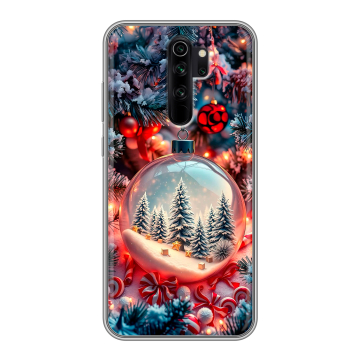 Силиконовый чехол на Xiaomi RedMi Note 8 Pro с принтом Новый год