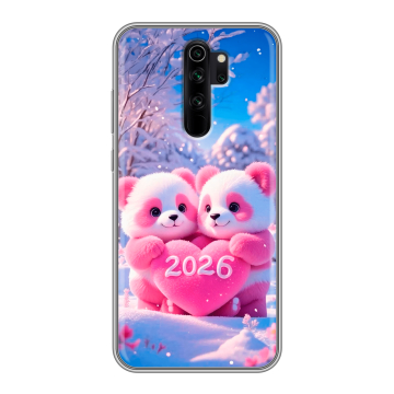 Силиконовый чехол на Xiaomi RedMi Note 8 Pro с принтом Новый год