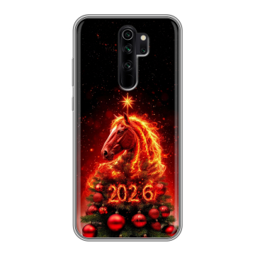 Силиконовый чехол на Xiaomi RedMi Note 8 Pro с принтом Новый год