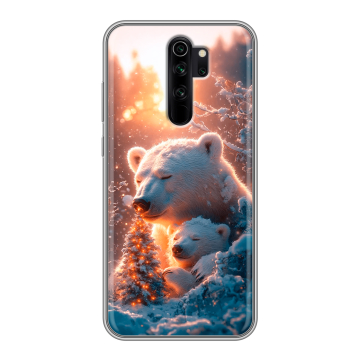 Силиконовый чехол на Xiaomi RedMi Note 8 Pro с принтом Новый год
