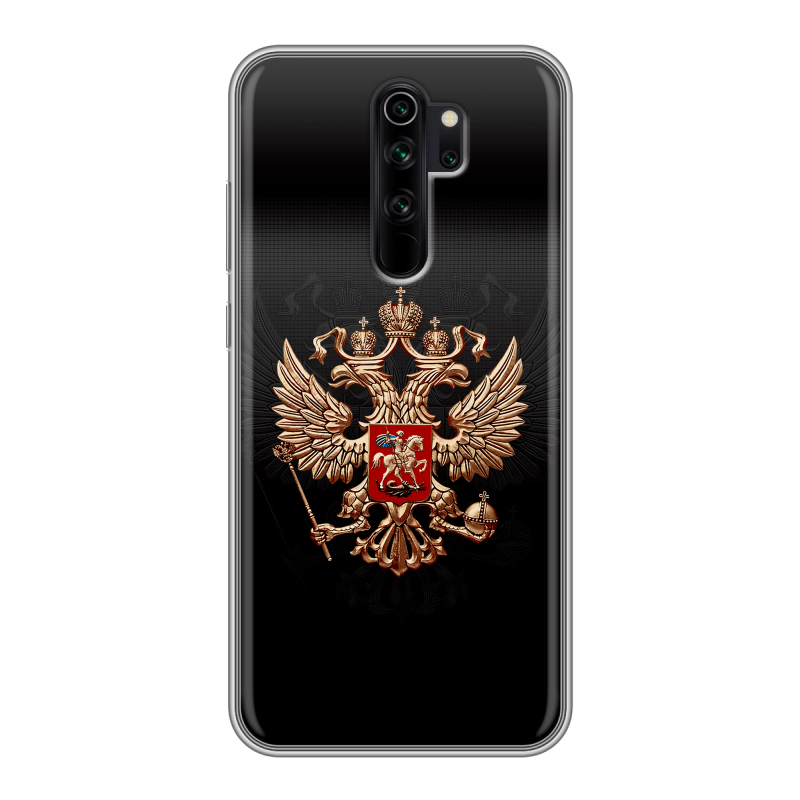 Силиконовый чехол на Xiaomi RedMi Note 8 Pro с принтом Герб России Силиконовый чехол на Xiaomi RedMi Note 8 Pro с принтом Герб России
