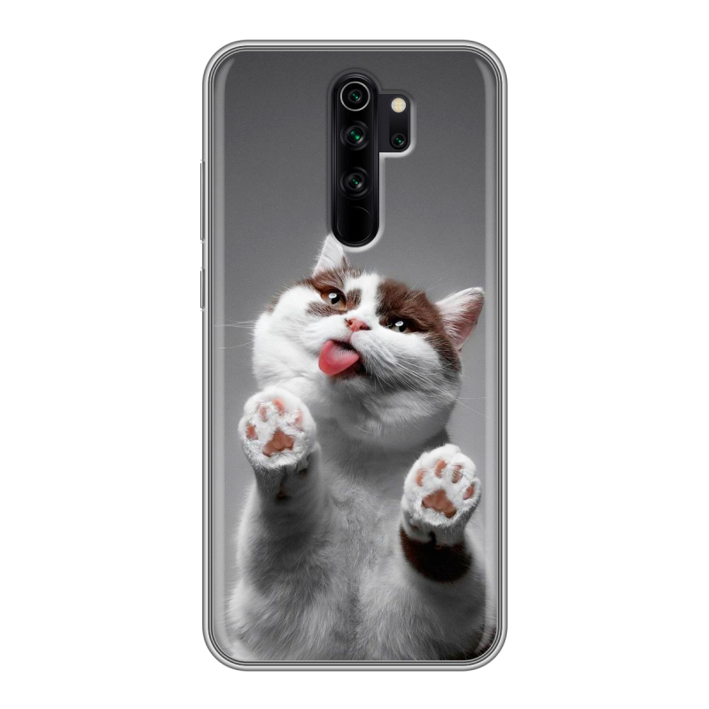 Силиконовый чехол на Xiaomi RedMi Note 8 Pro с принтом Коты Силиконовый чехол на Xiaomi RedMi Note 8 Pro с принтом Коты