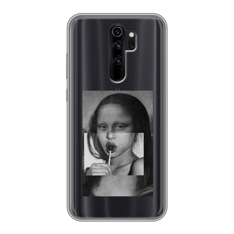 Силиконовый чехол на Xiaomi RedMi Note 8 Pro с принтом Мона Лиза Силиконовый чехол на Xiaomi RedMi Note 8 Pro с принтом Мона Лиза