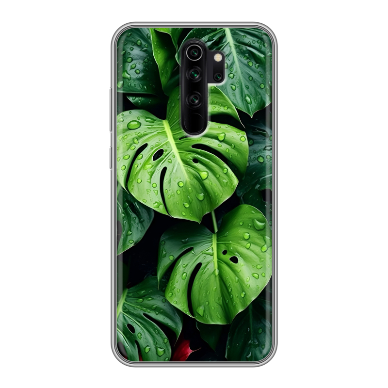 Силиконовый чехол на Xiaomi RedMi Note 8 Pro с принтом Листья Силиконовый чехол на Xiaomi RedMi Note 8 Pro с принтом Листья