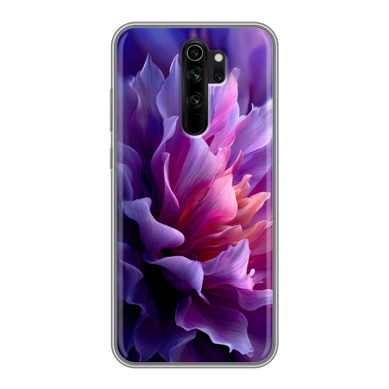 Силиконовый чехол на Xiaomi RedMi Note 8 Pro с принтом женский цветы Силиконовый чехол на Xiaomi RedMi Note 8 Pro с принтом женский цветы
