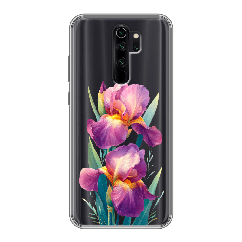Силиконовый чехол на Xiaomi RedMi Note 8 Pro с принтом Цветы орхидеи Силиконовый чехол на Xiaomi RedMi Note 8 Pro с принтом Цветы орхидеи