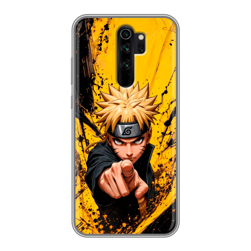 Силиконовый чехол на Xiaomi RedMi Note 8 Pro с принтом Naruto Наруто Силиконовый чехол на Xiaomi RedMi Note 8 Pro с принтом Naruto Наруто