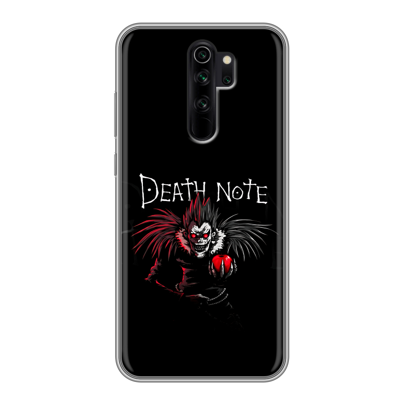 Силиконовый чехол на Xiaomi RedMi Note 8 Pro с принтом Death note Тетрадь смерти Силиконовый чехол на Xiaomi RedMi Note 8 Pro с принтом Death note Тетрадь смерти
