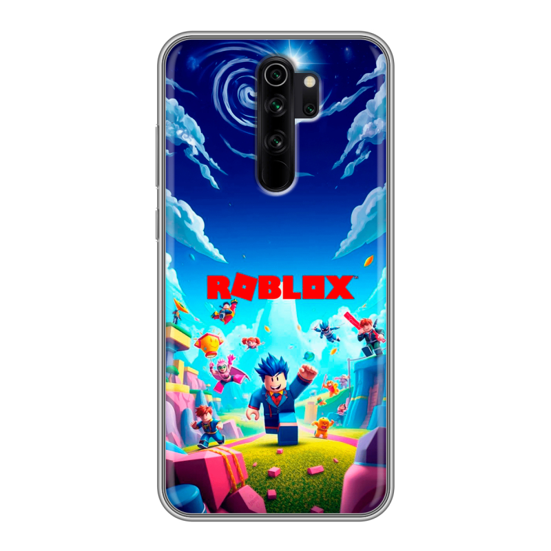 Силиконовый чехол на Xiaomi RedMi Note 8 Pro с принтом Roblox Роблокс Силиконовый чехол на Xiaomi RedMi Note 8 Pro с принтом Roblox Роблокс