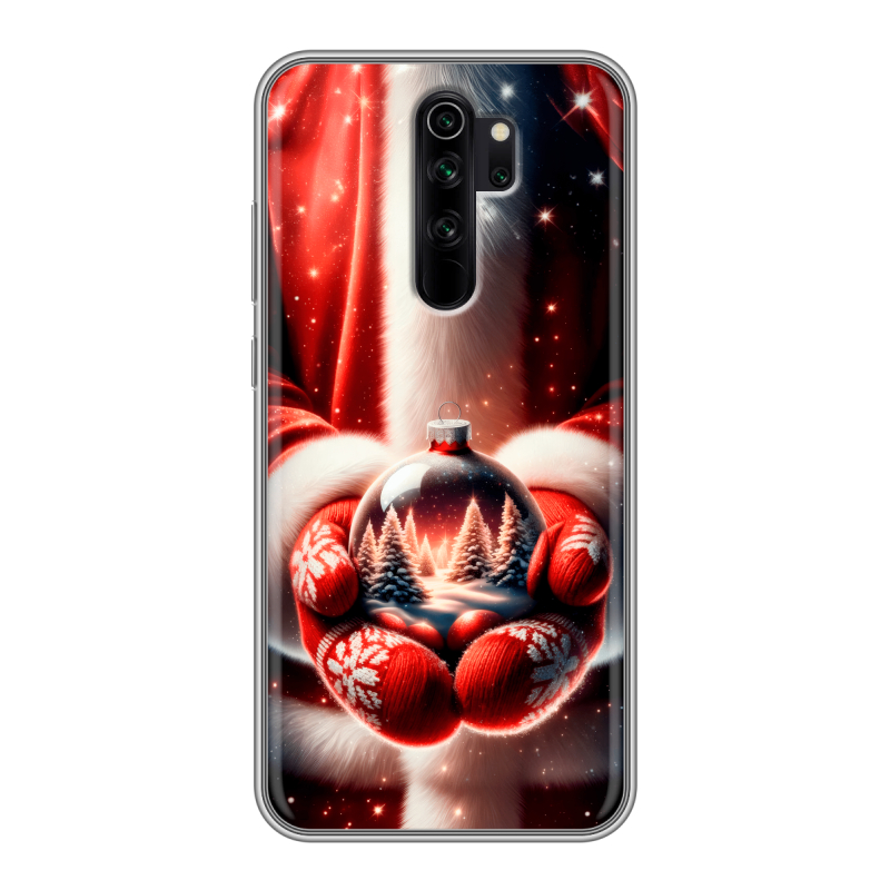 Силиконовый чехол на Xiaomi RedMi Note 8 Pro с принтом Новый год Силиконовый чехол на Xiaomi RedMi Note 8 Pro с принтом Новый год