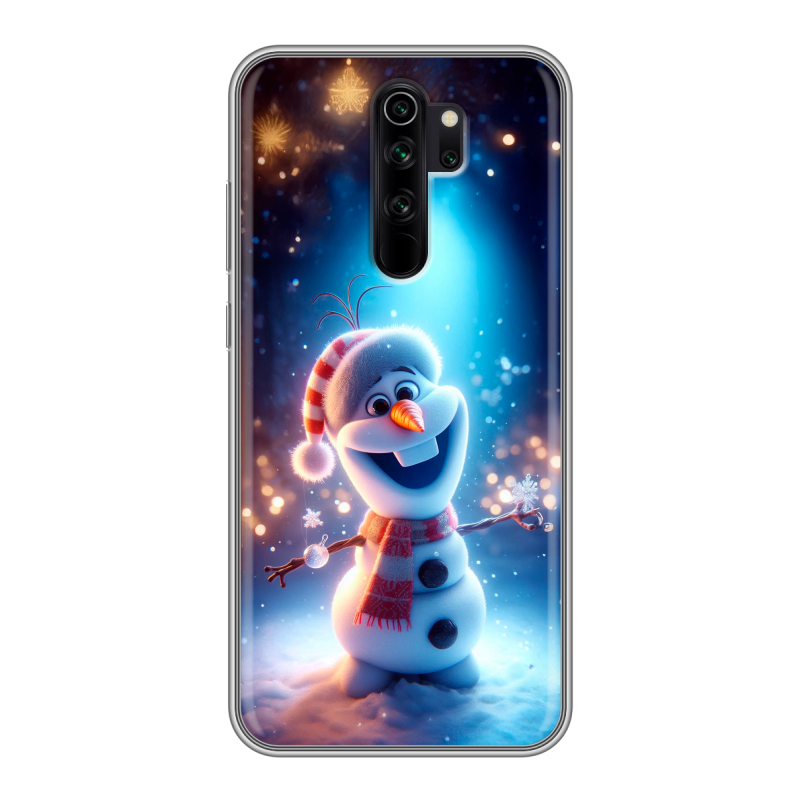 Силиконовый противоударный чехол на Xiaomi RedMi Note 8 Pro с принтом Новый год Силиконовый противоударный чехол на Xiaomi RedMi Note 8 Pro с принтом Новый год