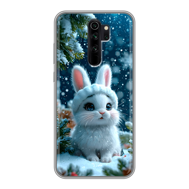 Силиконовый чехол на Xiaomi RedMi Note 8 Pro с принтом Новый год Силиконовый чехол на Xiaomi RedMi Note 8 Pro с принтом Новый год