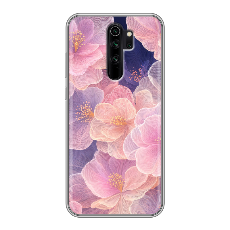 Силиконовый противоударный чехол на Xiaomi RedMi Note 8 Pro с принтом женский Силиконовый противоударный чехол на Xiaomi RedMi Note 8 Pro с принтом женский