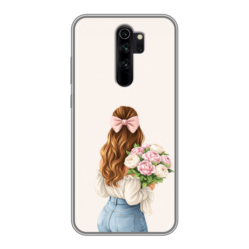 Силиконовый чехол на Xiaomi RedMi Note 8 Pro с принтом женский Силиконовый чехол на Xiaomi RedMi Note 8 Pro с принтом женский