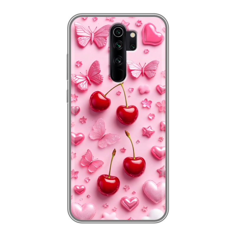 Силиконовый противоударный чехол на Xiaomi RedMi Note 8 Pro с принтом для девочек Силиконовый противоударный чехол на Xiaomi RedMi Note 8 Pro с принтом для девочек