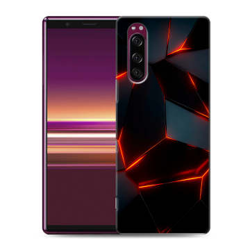Силиконовый чехол на Sony Xperia 5 с принтом Яркие абстракции Силиконовый чехол на Sony Xperia 5 с принтом Яркие абстракции