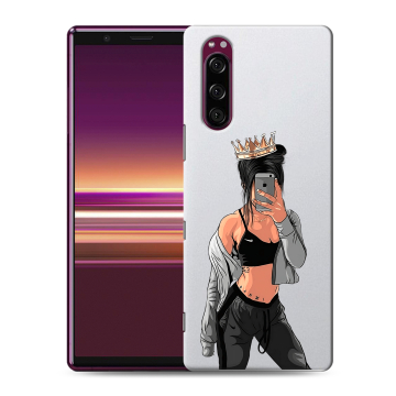 Силиконовый чехол на Sony Xperia 5 с принтом Женские принты Силиконовый чехол на Sony Xperia 5 с принтом Женские принты