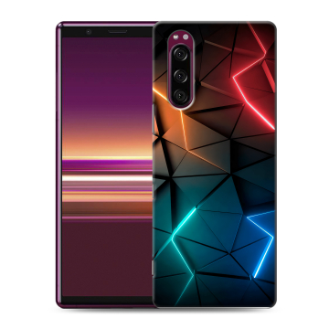 Силиконовый чехол на Sony Xperia 5 с принтом Абстракция неон Силиконовый чехол на Sony Xperia 5 с принтом Абстракция неон