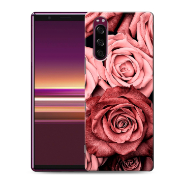 Силиконовый чехол на Sony Xperia 5 с принтом Цветы розы Силиконовый чехол на Sony Xperia 5 с принтом Цветы розы