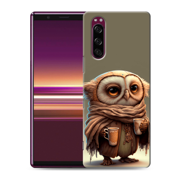 Силиконовый чехол на Sony Xperia 5 с принтом Сова Силиконовый чехол на Sony Xperia 5 с принтом Сова
