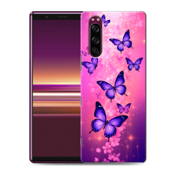 Силиконовый чехол на Sony Xperia 5 с принтом Бабочки Силиконовый чехол на Sony Xperia 5 с принтом Бабочки