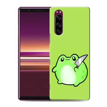 Силиконовый чехол на Sony Xperia 5 с принтом Лягушенок