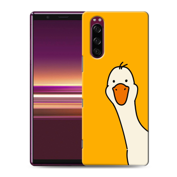 Силиконовый чехол на Sony Xperia 5 с принтом Утка Силиконовый чехол на Sony Xperia 5 с принтом Утка