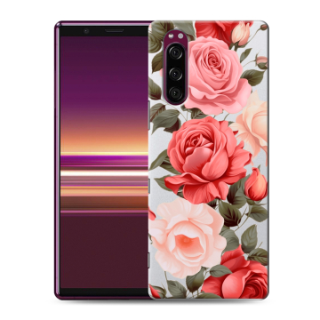 Силиконовый чехол на Sony Xperia 5 с принтом Розы