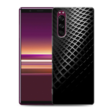 Силиконовый чехол на Sony Xperia 5 с принтом Текстура металла Силиконовый чехол на Sony Xperia 5 с принтом Текстура металла