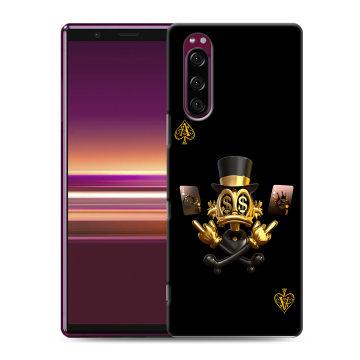 Силиконовый чехол на Sony Xperia 5 с принтом Золотой скрудж макдак Силиконовый чехол на Sony Xperia 5 с принтом Золотой скрудж макдак