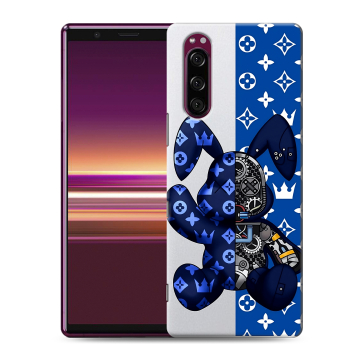 Силиконовый чехол на Sony Xperia 5 с принтом Луи робот