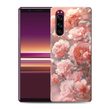 Силиконовый чехол на Sony Xperia 5 с принтом Розовые розы