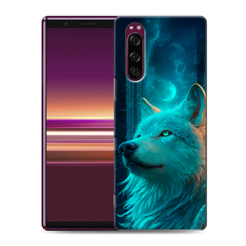 Силиконовый чехол на Sony Xperia 5 с принтом бабочки саккура Силиконовый чехол на Sony Xperia 5 с принтом бабочки саккура