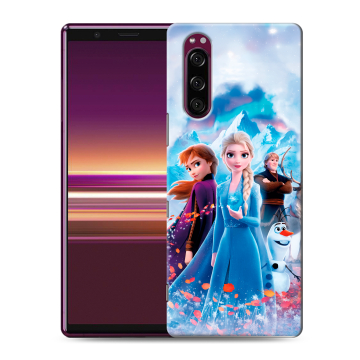 Силиконовый чехол на Sony Xperia 5 с принтом Холодное сердце Frozen Силиконовый чехол на Sony Xperia 5 с принтом Холодное сердце Frozen