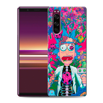 Силиконовый чехол на Sony Xperia 5 с принтом Рик и Морти Rick Morty