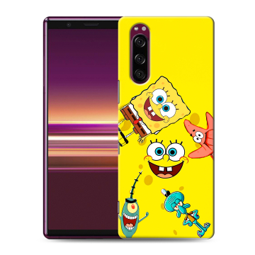 Силиконовый чехол на Sony Xperia 5 с принтом Спанч боб Спанчбоб Силиконовый чехол на Sony Xperia 5 с принтом Спанч боб Спанчбоб