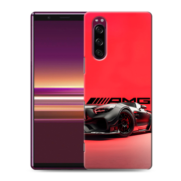 Силиконовый чехол на Sony Xperia 5 с принтом Мерседес Mercedes AMG