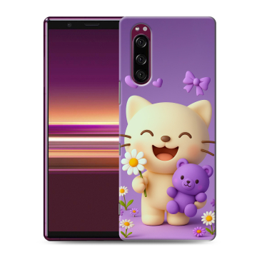Силиконовый чехол на Sony Xperia 5 с принтом для девочек