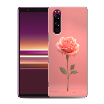 Силиконовый чехол на Sony Xperia 5 с принтом Розовая роза