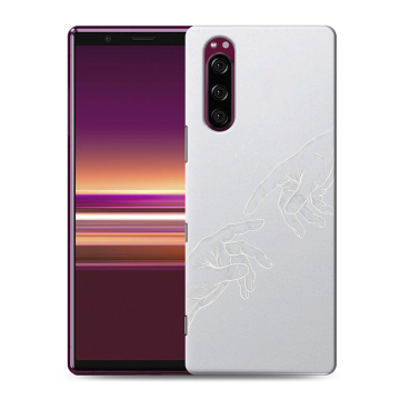 Силиконовый чехол на Sony Xperia 5 с принтом Сотворение мира
