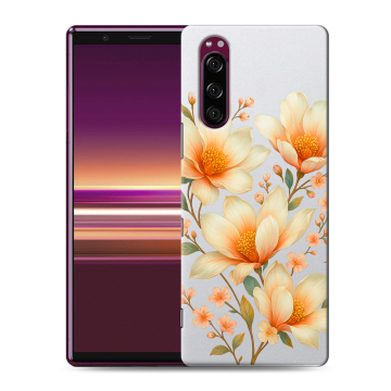 Силиконовый чехол на Sony Xperia 5 с принтом Цветы