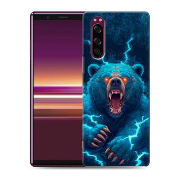 Силиконовый чехол на Sony Xperia 5 с принтом Медведь