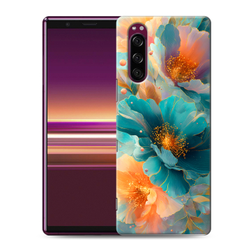 Силиконовый чехол на Sony Xperia 5 с принтом Цветы