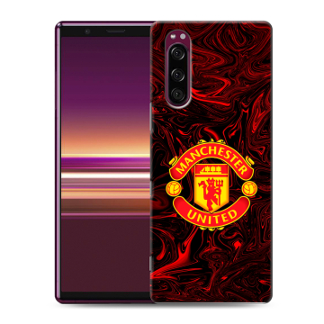 Силиконовый чехол на Sony Xperia 5 с принтом Manchester United