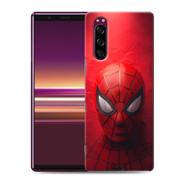 Силиконовый чехол на Sony Xperia 5 с принтом Spiderman Человек паук Силиконовый чехол на Sony Xperia 5 с принтом Spiderman Человек паук