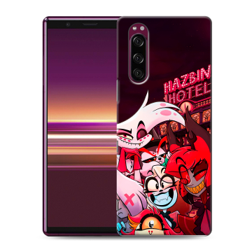 Силиконовый чехол на Sony Xperia 5 с принтом Hazbin Hotel Отель Хазбин
